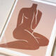 Female body art print