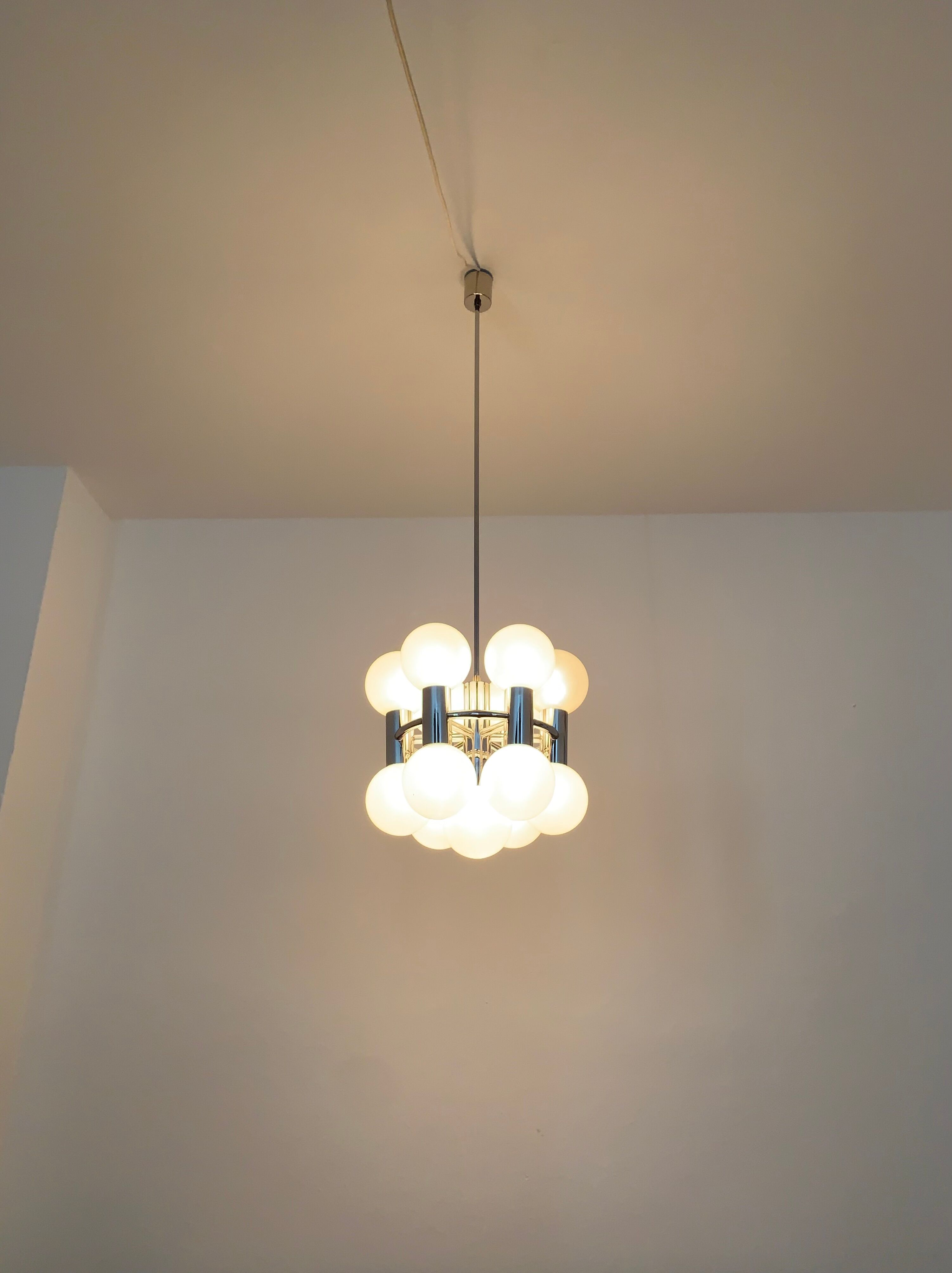 1970s Sputnik Chandelier by Motoko Ishii for Staff