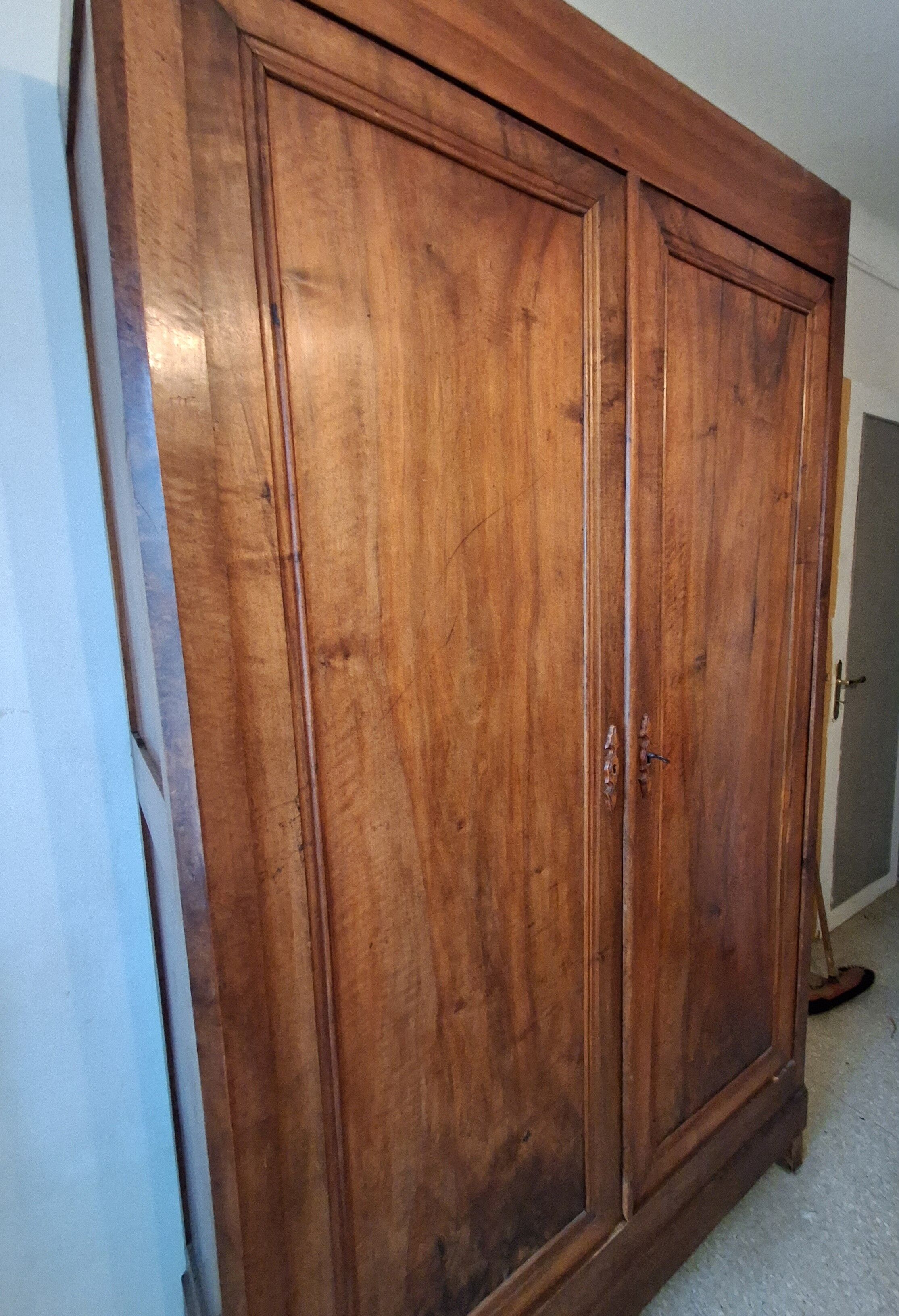 Antique walnut wardrobe
