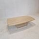 Italian coffee table in travertine, 1980s
