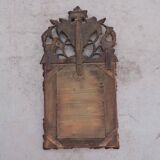 Regency style beaded mirror in carved and gilded wood, early 19th century