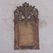 Regency style mirror with carved and gilded wood frame, early 19th century
