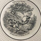 Speaking plate old fable of the fountain digoin sarguemines the two rats the fox and loeuf