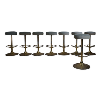 Set of eight bar stools by Börje Johanson for Johanson Design, Sweden, 1960`s