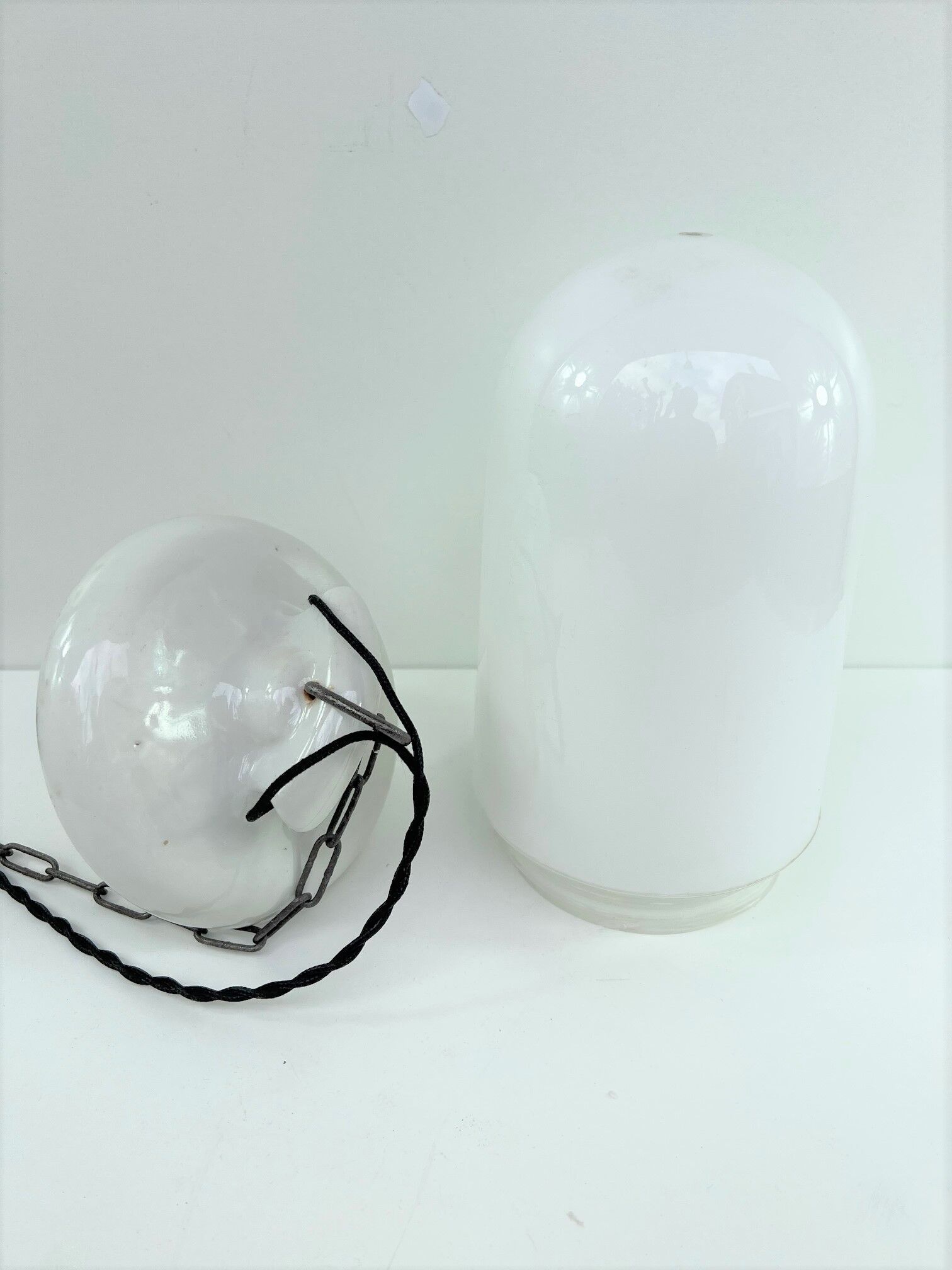 Opaline hanging height 31 cm diameter 14 cm general electric