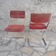 Set of 2 vintage tubular chairs by Roche Bobois.