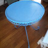 Vintage circular wrought iron table