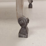 Table style louis xv patinated