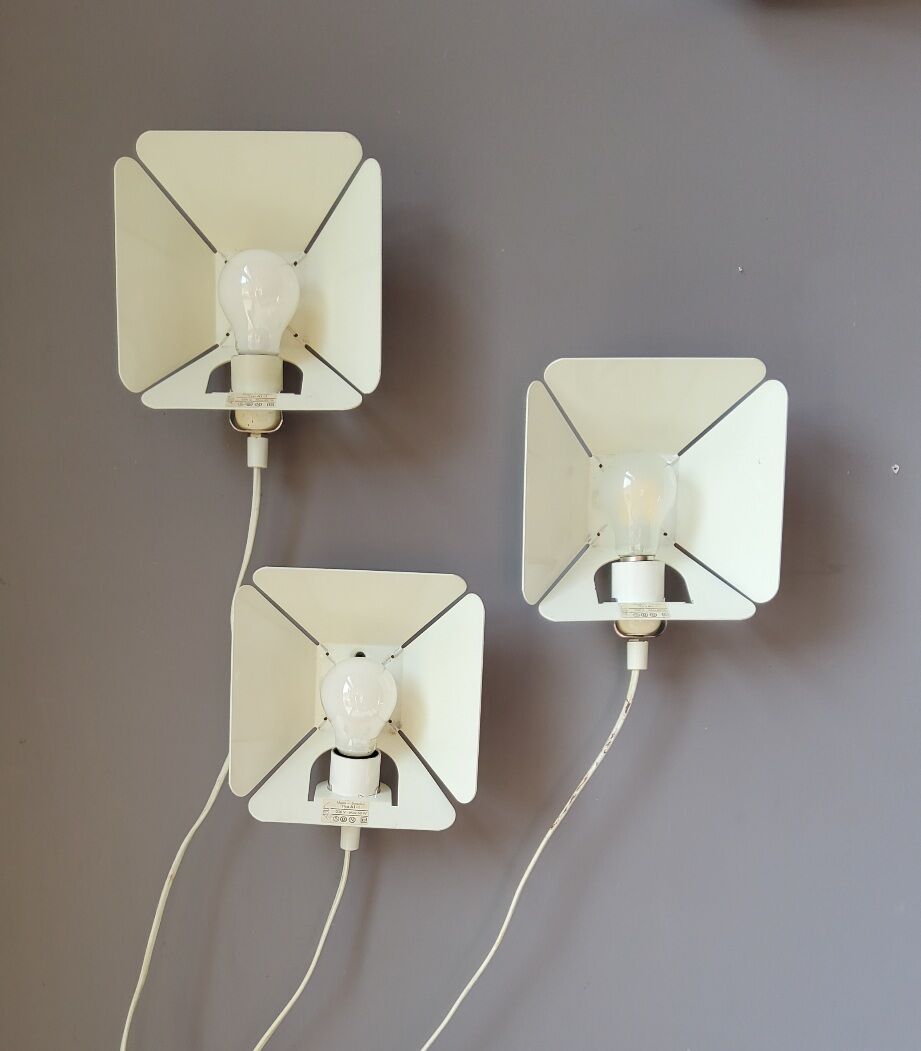 Wall lamps MidCentury floral pattern