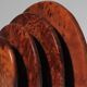 Art Deco Burl Wood Letter Holder