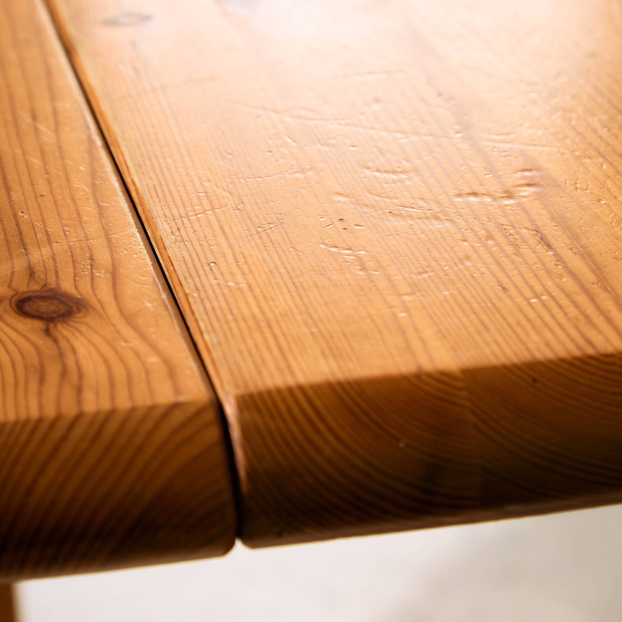 Pine dining set by Rainer Daumiller, Set of 7