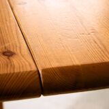 Pine dining set by Rainer Daumiller, Set of 7