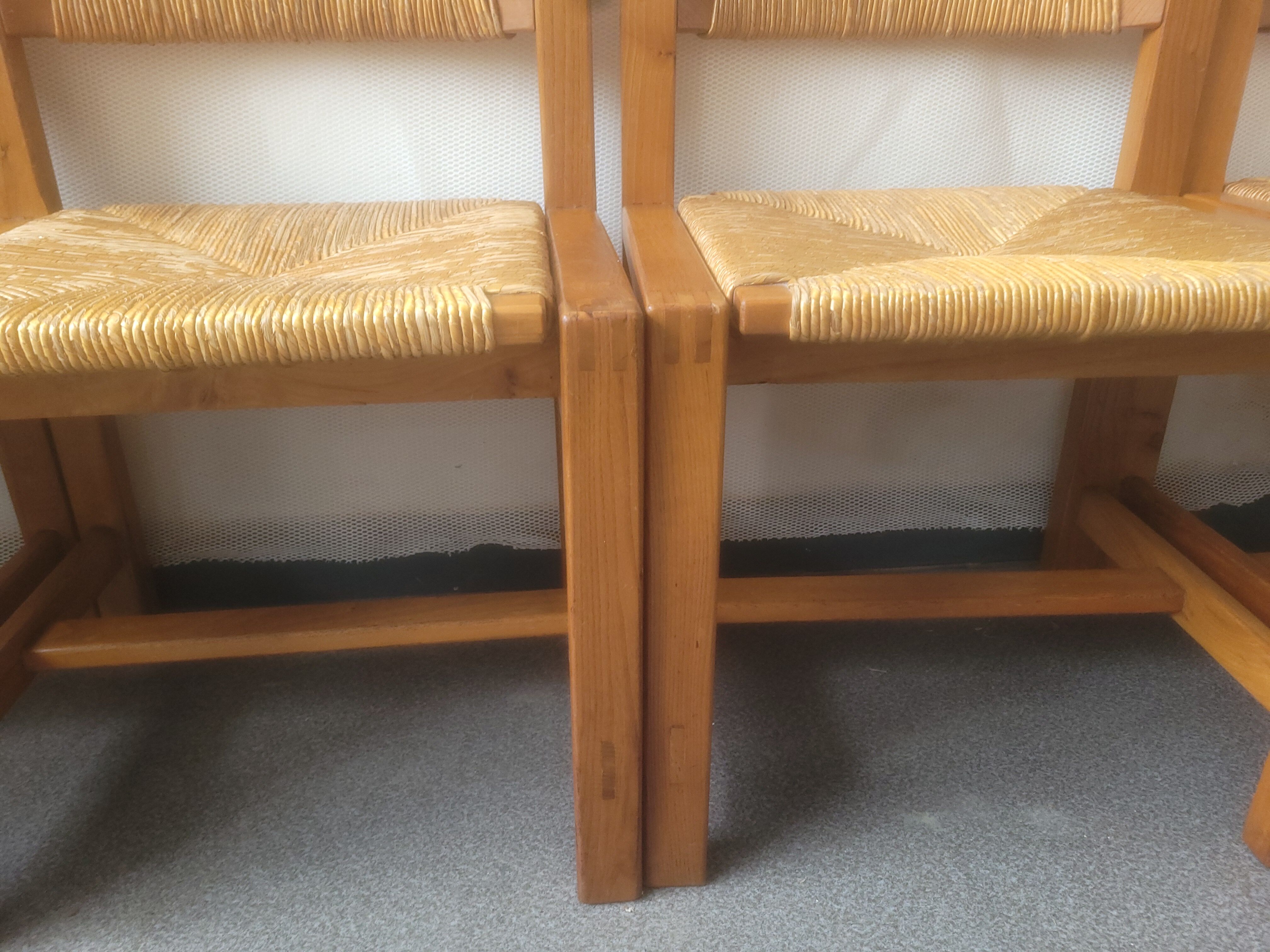 Series of 4 elm chairs and mulched back house revival