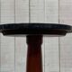 1960s Empire style pedestal table in cherry wood with black marble top