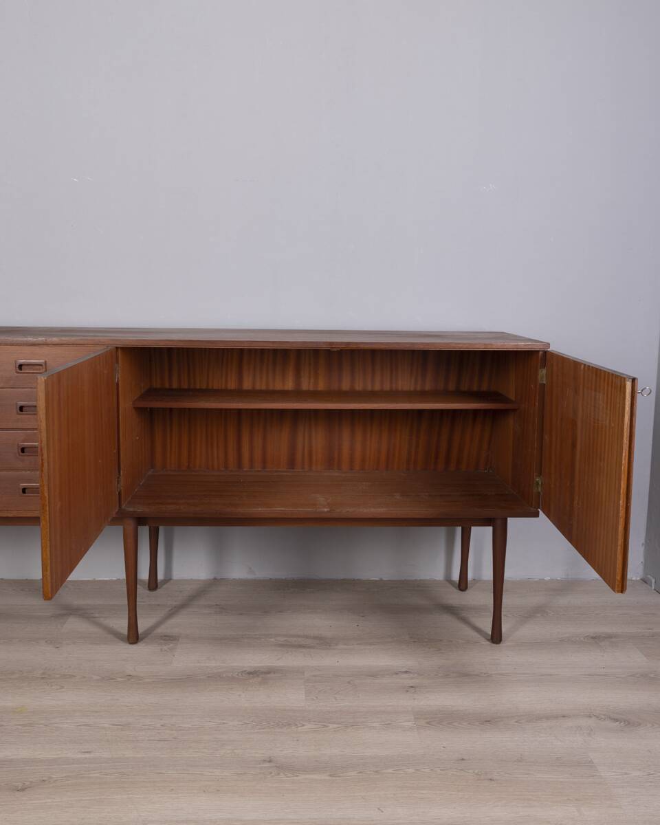 VINTAGE 1960S SIDEBOARD IN TEAK WOOD BY ITALIAN DESIGN