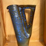 Carafe design en grès signée