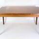 Table à manger avec rallonges fabriquée en palissandre par Henning Kjærnulf des années 1960