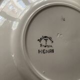 Set of 6 Badonviller plates, Henri model