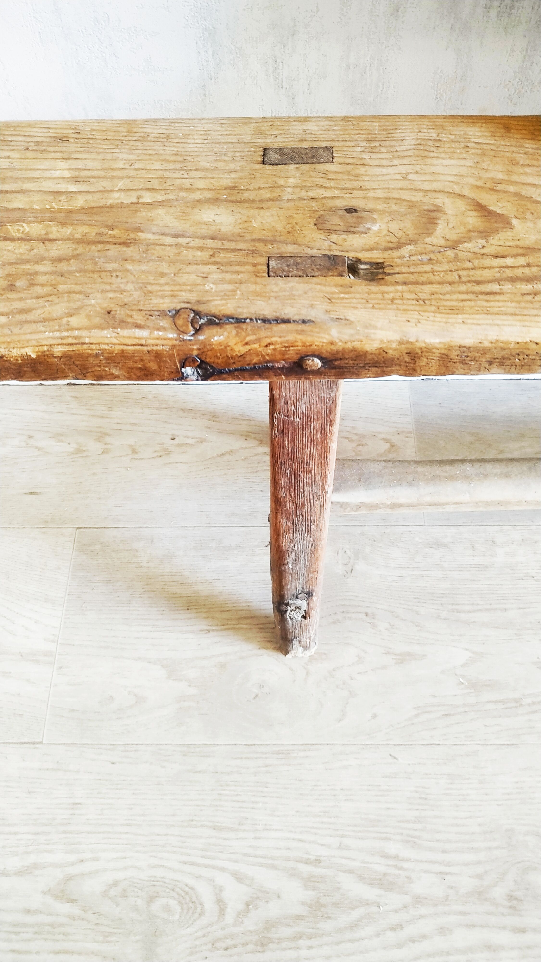 Wooden school bench 19th