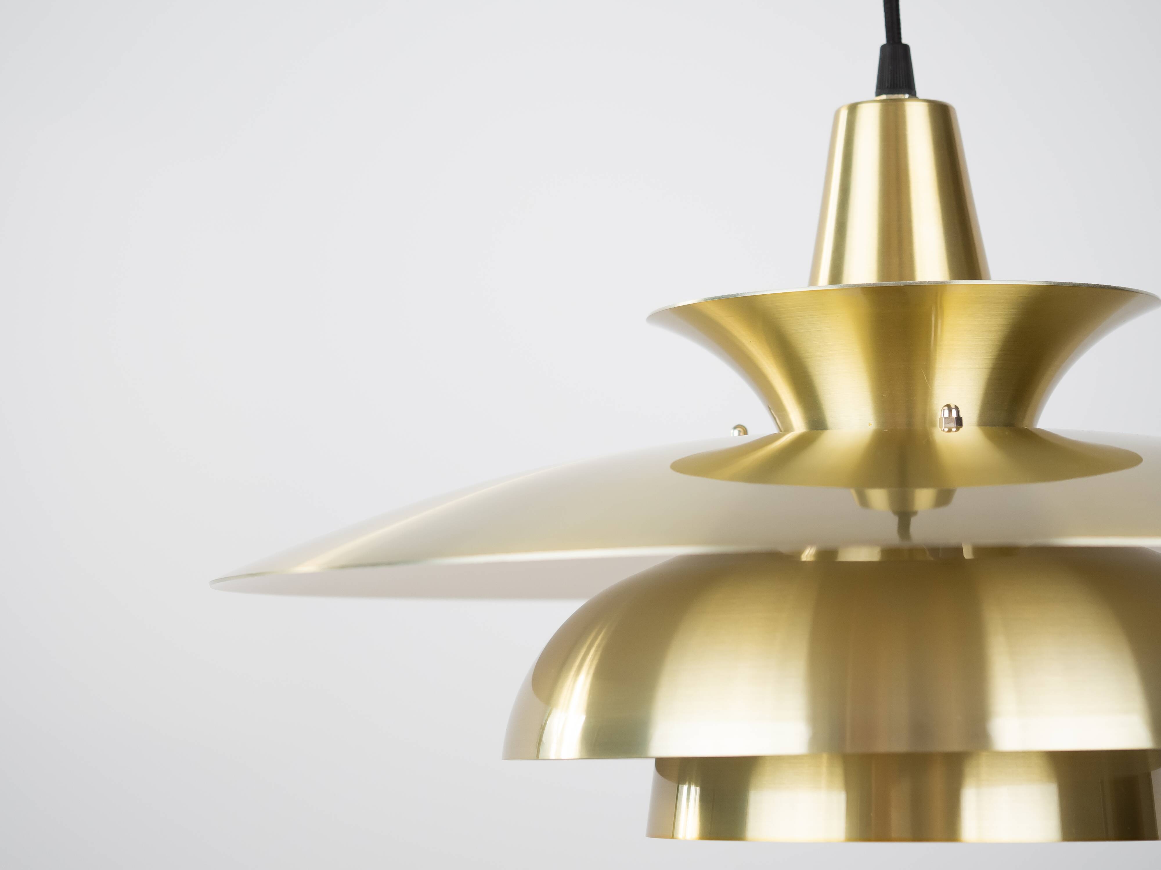 Lampe à suspension vintage danoise Roma par Junge, 1980