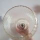 Vintage pendant lamp in glass chiseled crystal worked