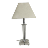Table lamp in stainless steel and plexiglass from the Le Dauphin brand