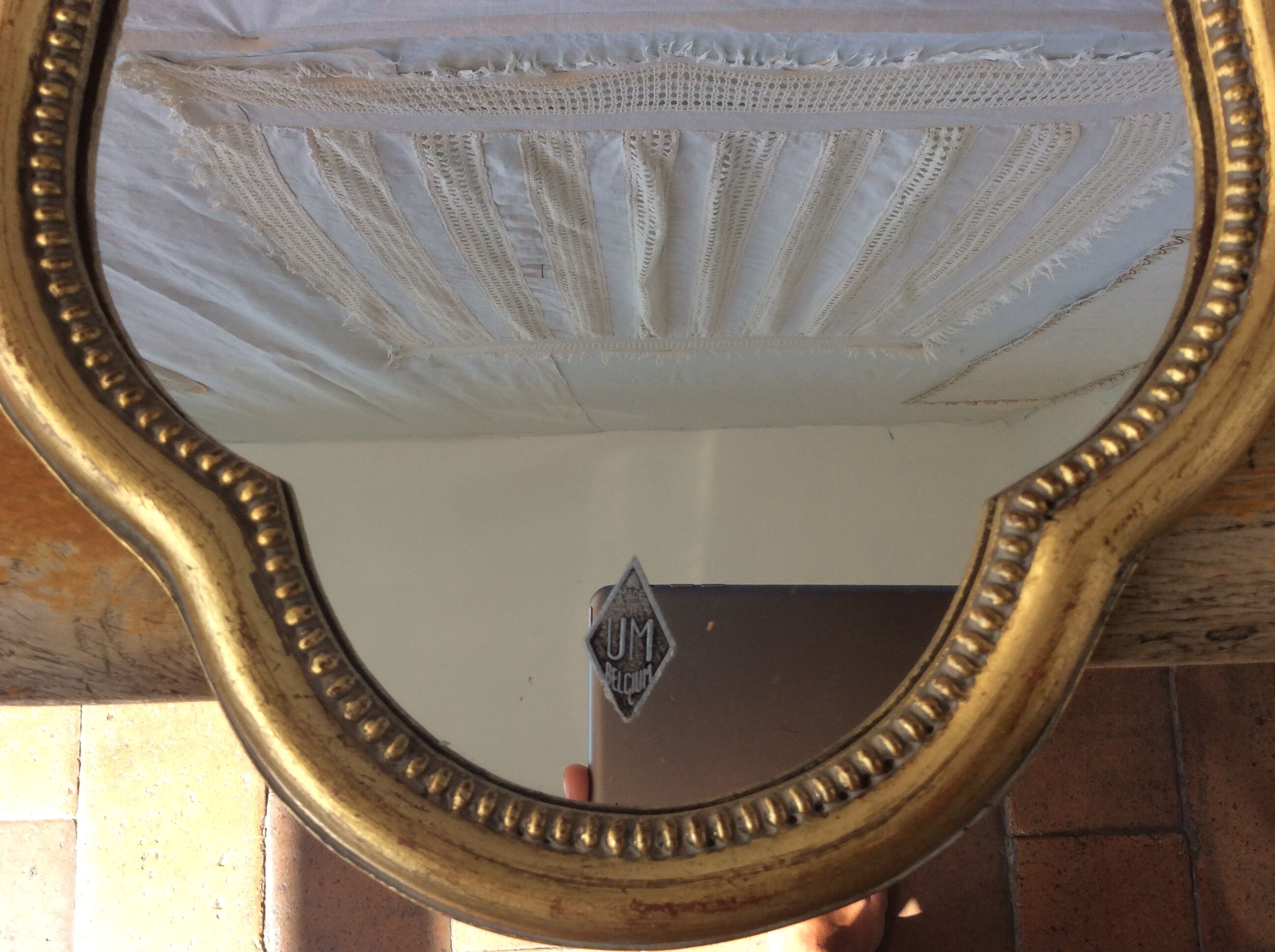 Vintage oval mirror  - 45x33cm