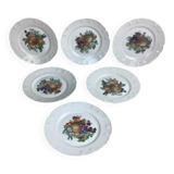 6 dessert plates Limoges porcelain