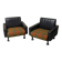 Armchairs, Italy, 1950s, set of 2