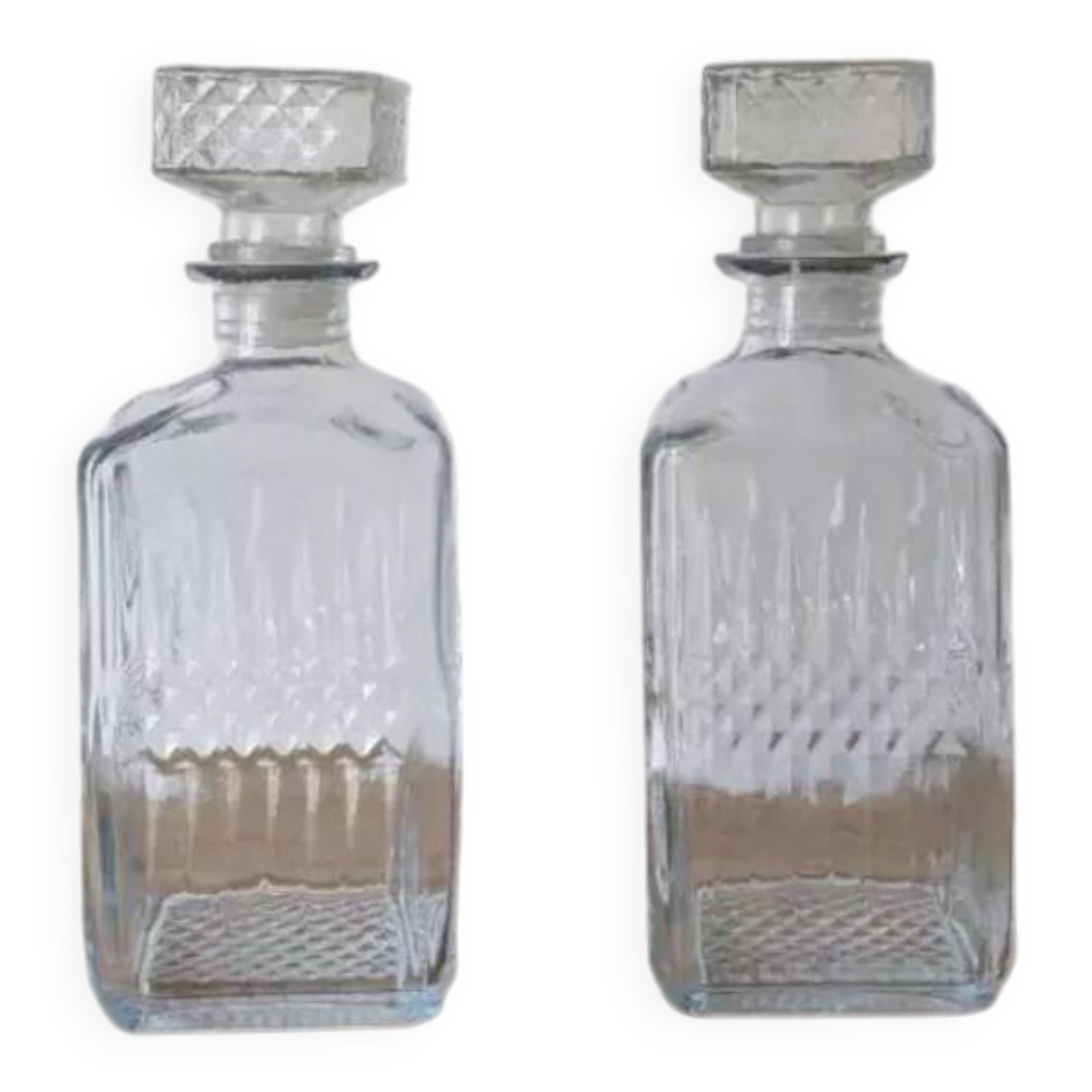 Paire de carafes à whisky