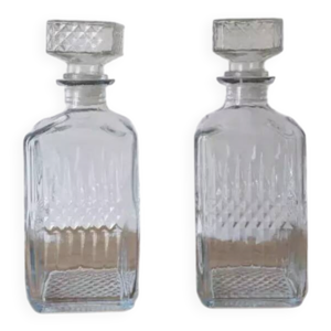 Paire de carafes à whisky