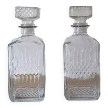 Paire de carafes à whisky