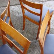 Set of 4 art deco chairs, 1940s