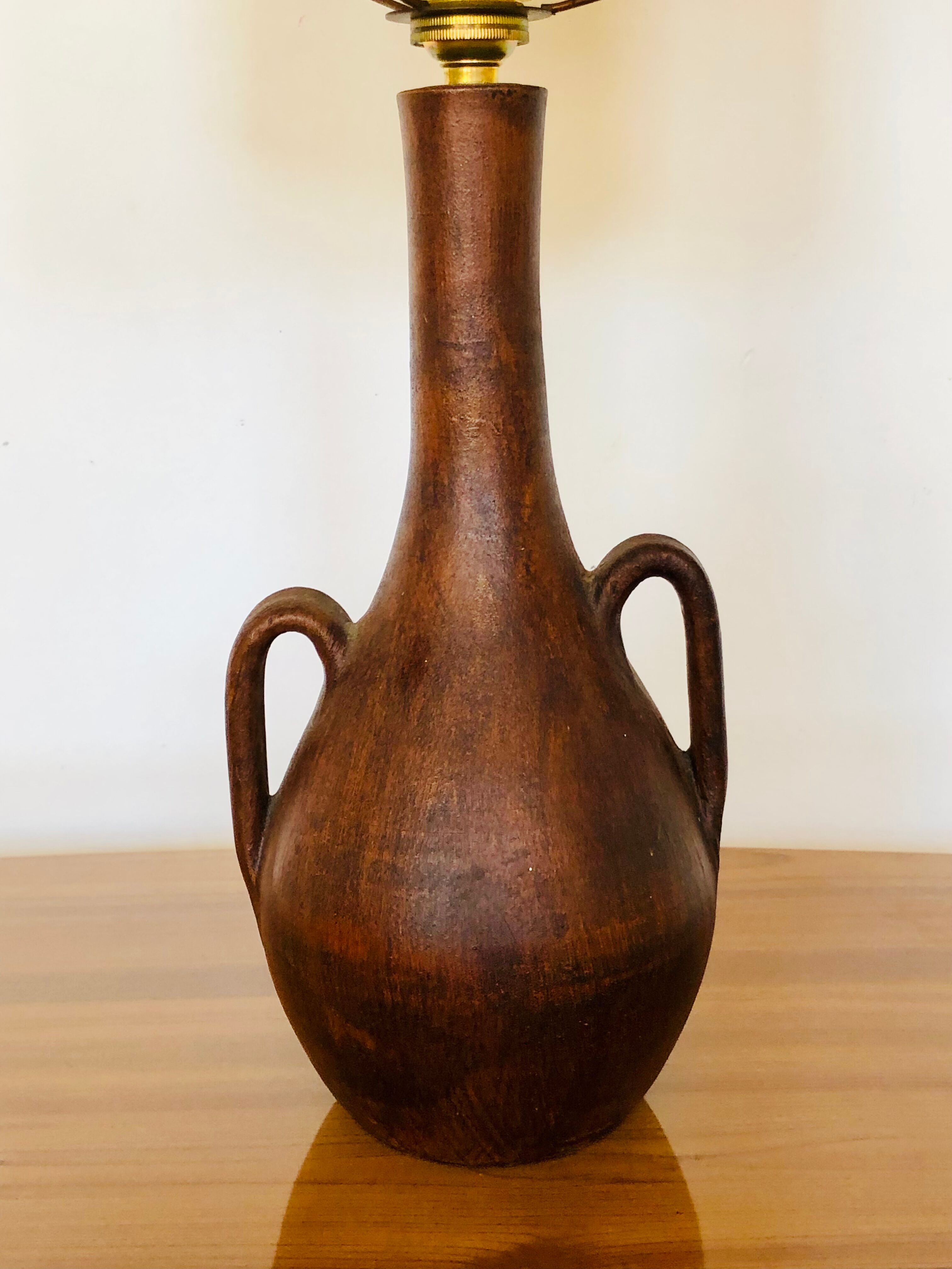 Vintage stoneware table lamp