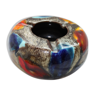 Large "Ricard" enamelled ceramic ash tray in the year 1970