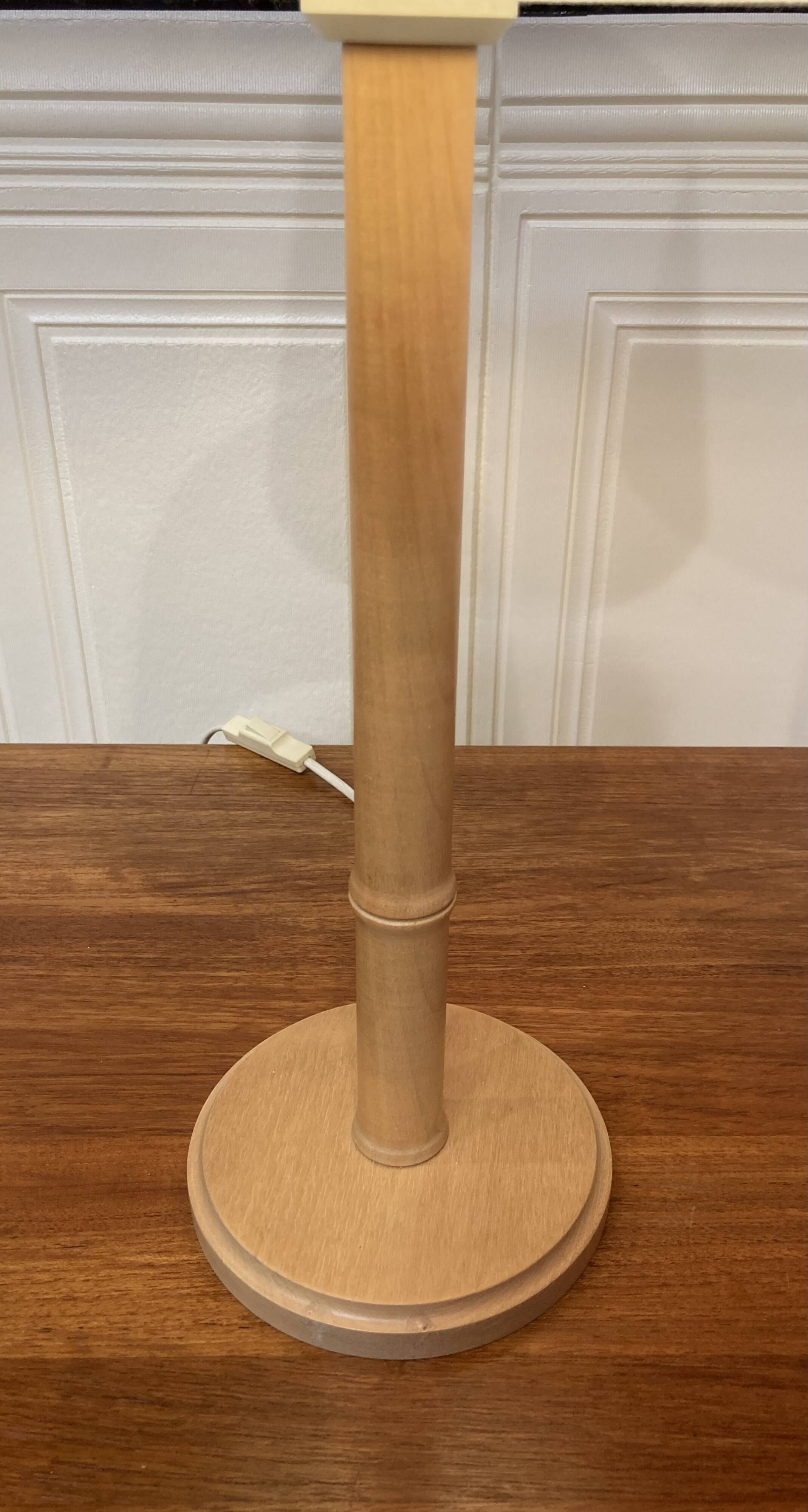 Solid wood lamp Scandinavian design 1960.