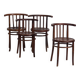 Antique bentwood chairs (circa 1920). Set of 4 pieces no. 2