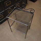 1940 perforated metal tray side table