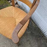 Straw armchair