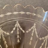 Cone vase, cut crystal bouquet (most certainly baccarat, saint louis)