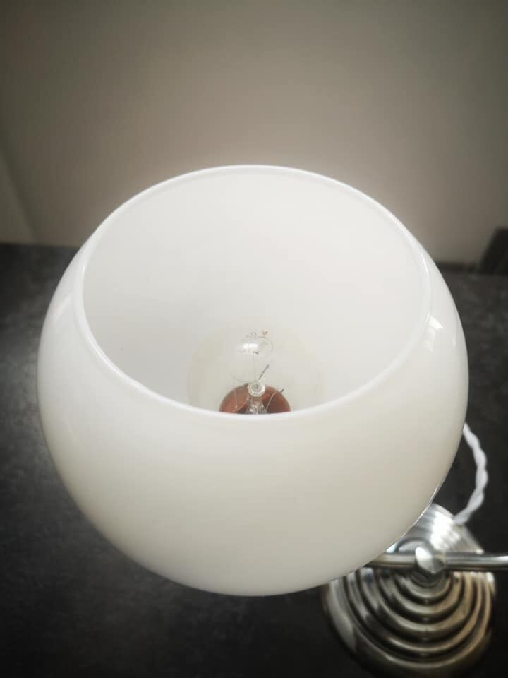 Table lamp globes opaline period art deco 1930