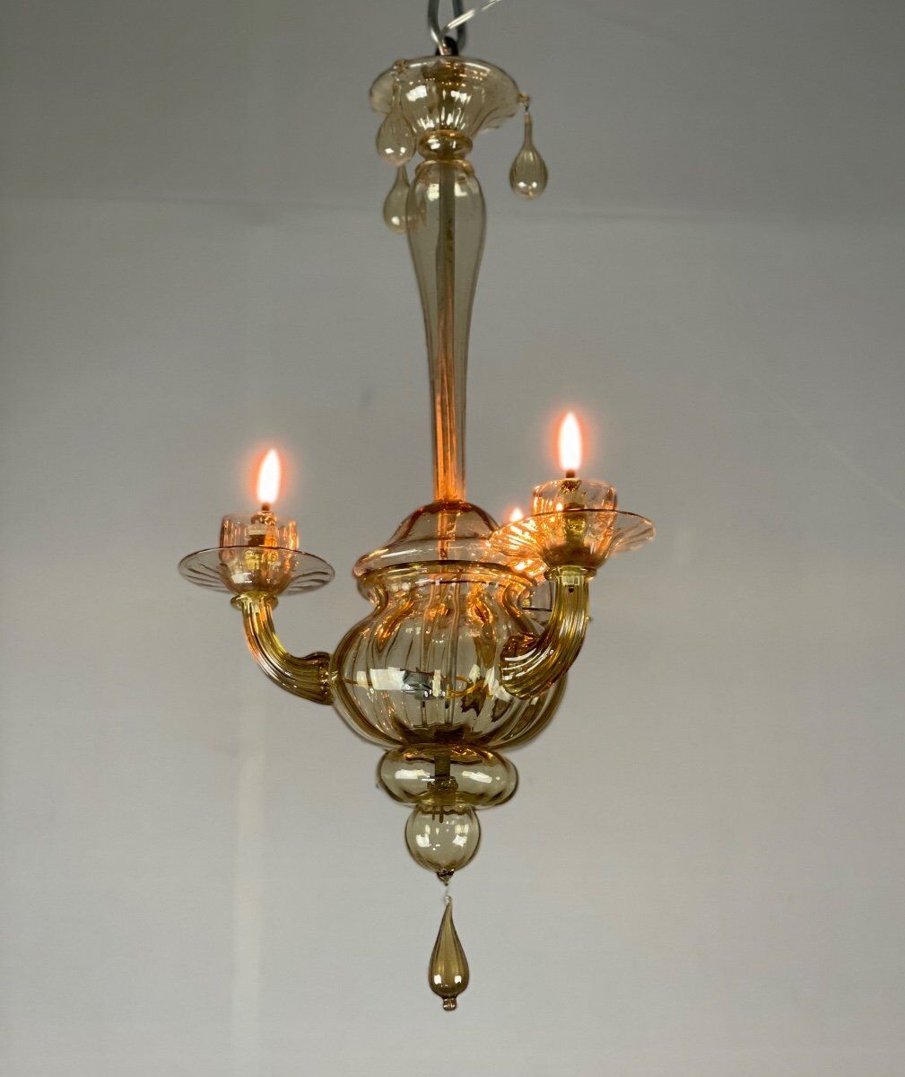 Venetian lantern made of murano glass