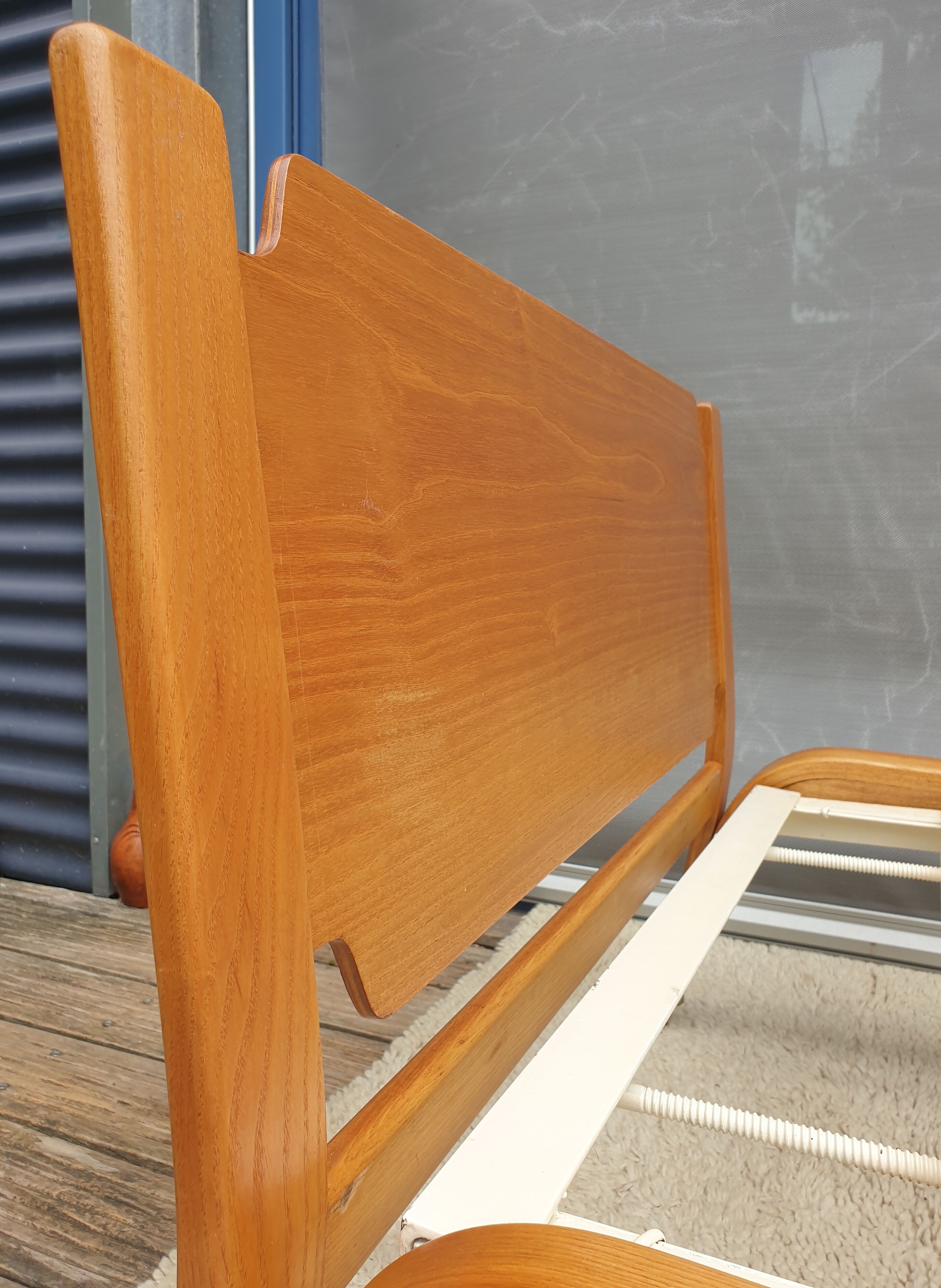 Bow Wood bed 190x80 Daybed Steiner 1950