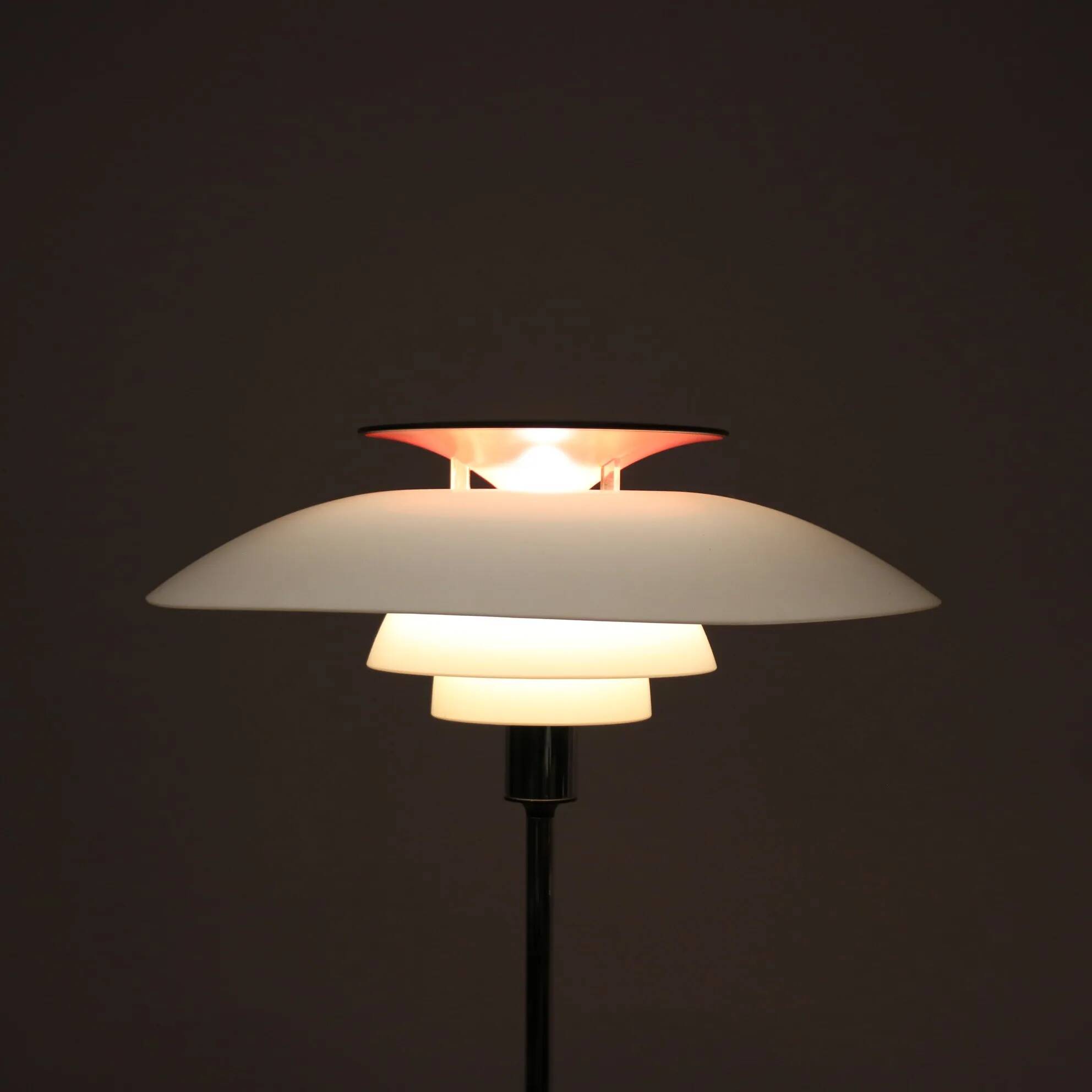 1970s Poul Henningsen “PH80” table lamp for Louis Poulsen, Denmark