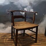 Antique solid wood armchair - Authentic rustic style