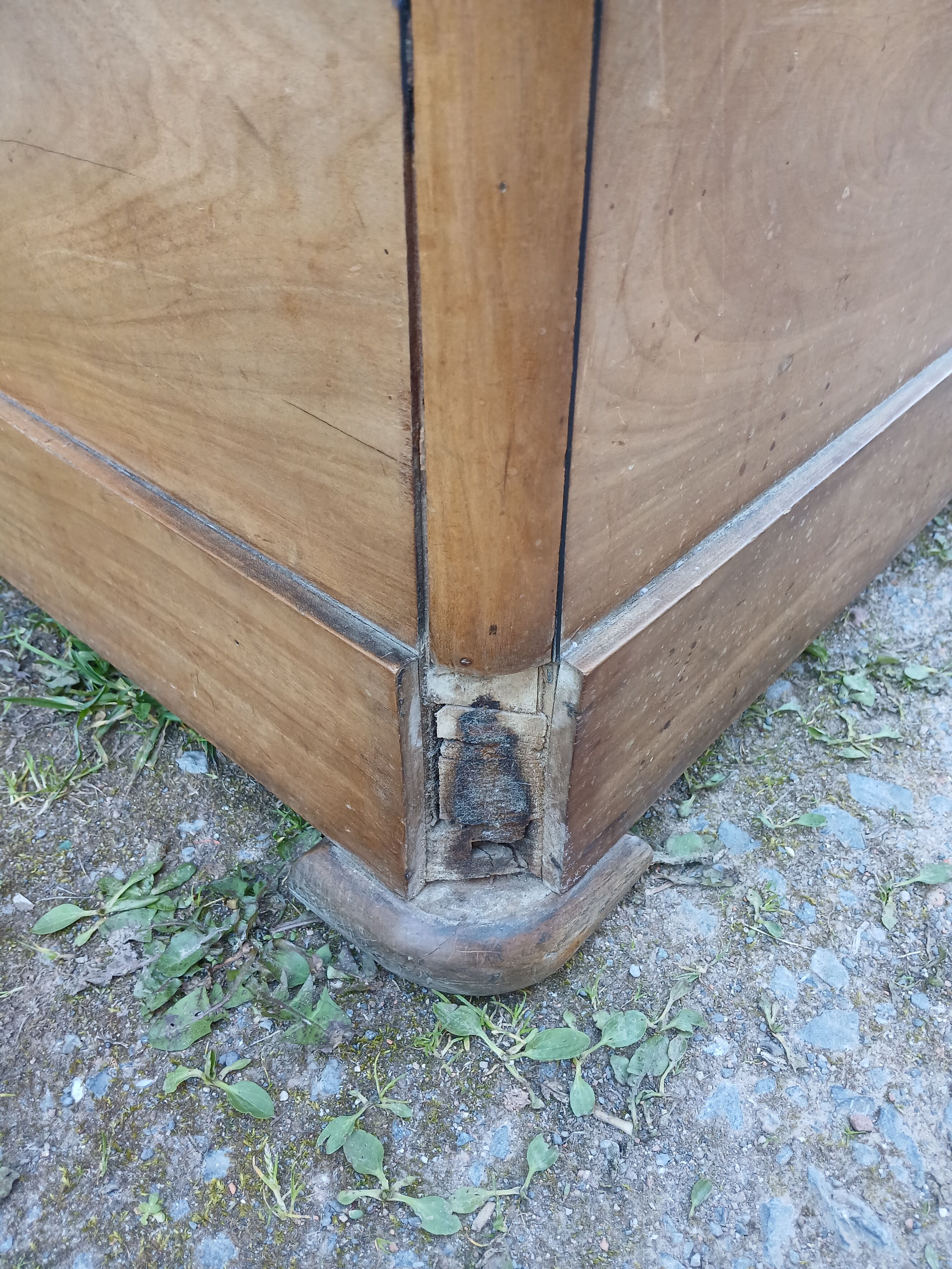 Revisited antique wooden chest