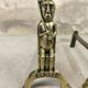 Pair of bronze "Shamans" andirons by Anton Prinner