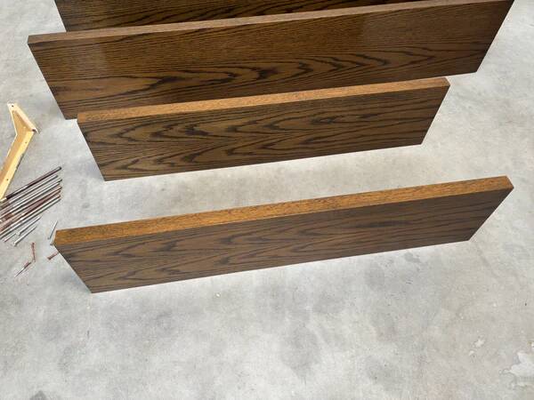Wenge wood wall unit / sideboard 1960s