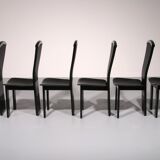 Chaises de salle à manger postmodernes de Pietro Costantini, Italie, années 1980,