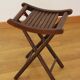 Solid wood folding stool